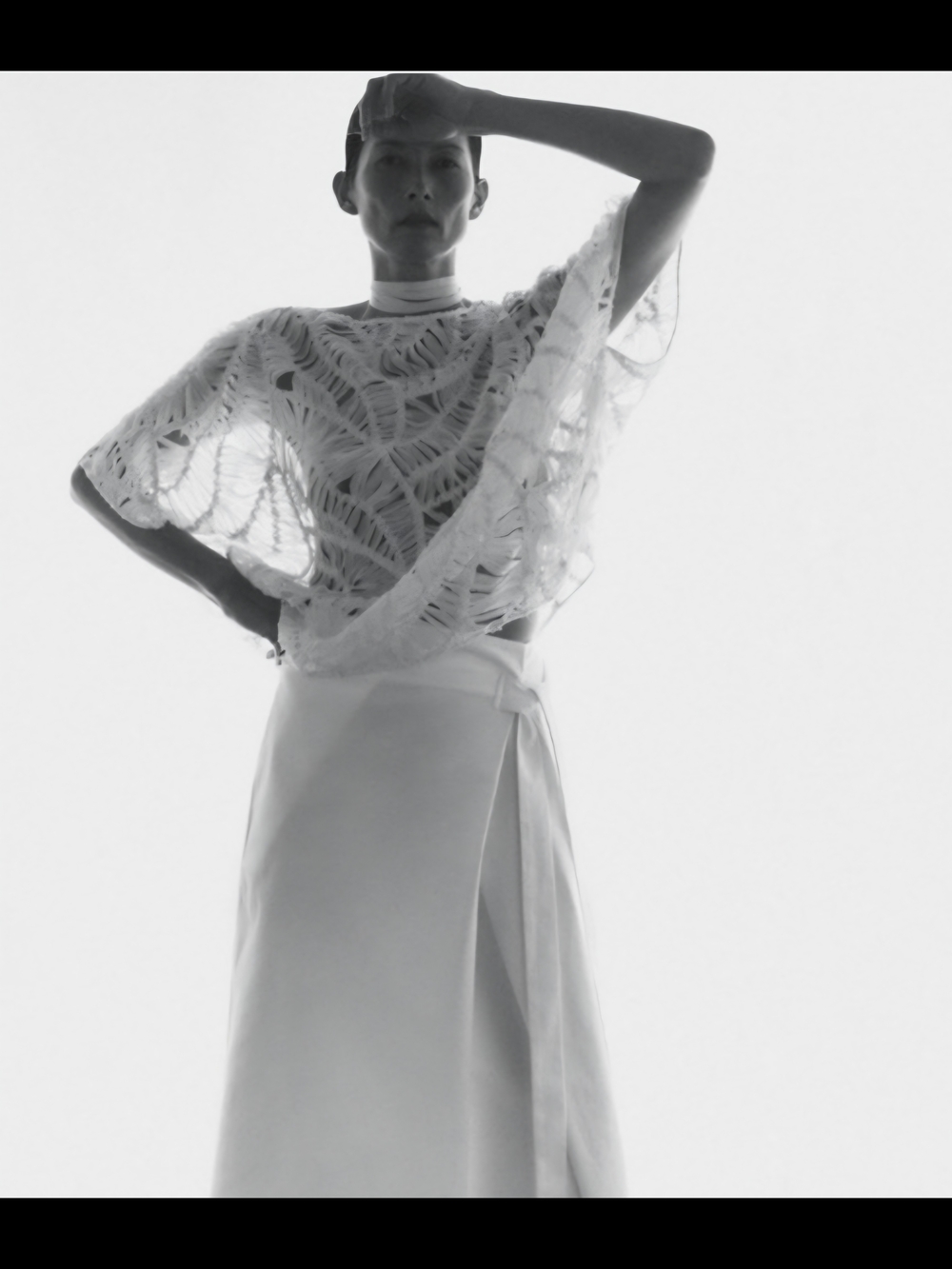 Zara ZW COLLECTION LIMITED EDITION ASYMMETRIC MIDI SKIRT